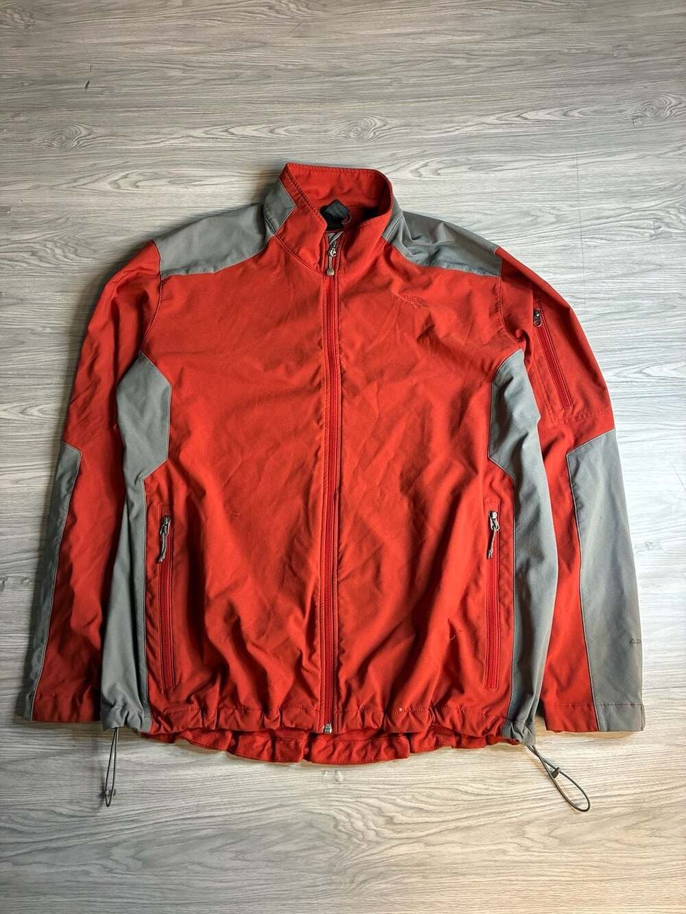 The North Face Red Gray Soft Shell Jacket XXL